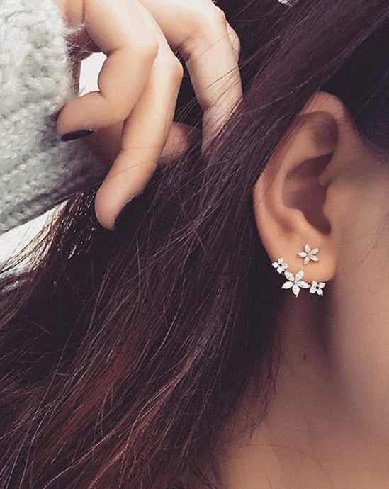Two way Flower earrings