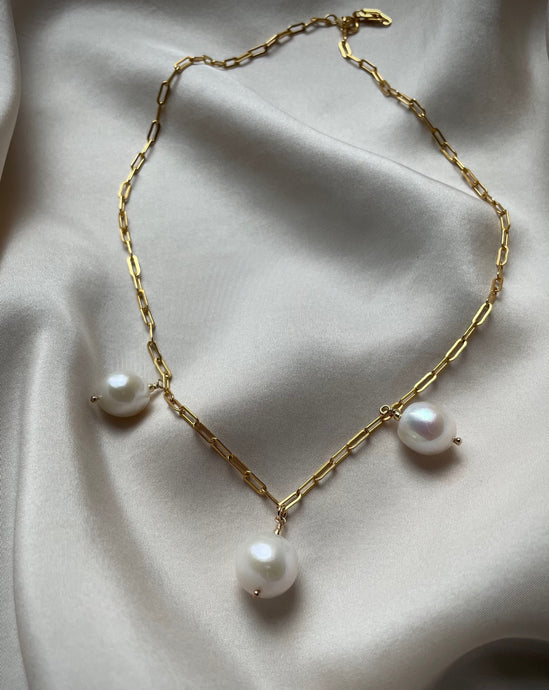 Chunky Baroque freshwater pearl Necklace