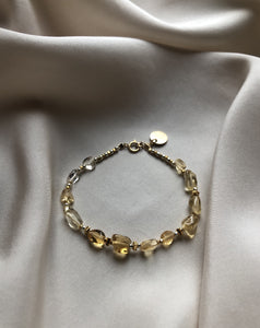 Bracelet with sparkling Citrin gemstones