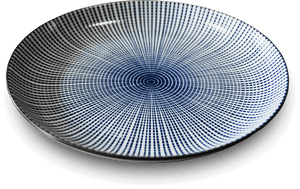 Japansk tallrik i Tokusa mönster, 25 cm